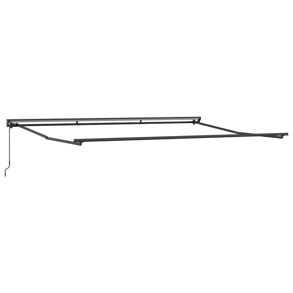 Cortina Retractabilă Manual Antracit și Alb 450 × 300 cm GartenMobel Dekor