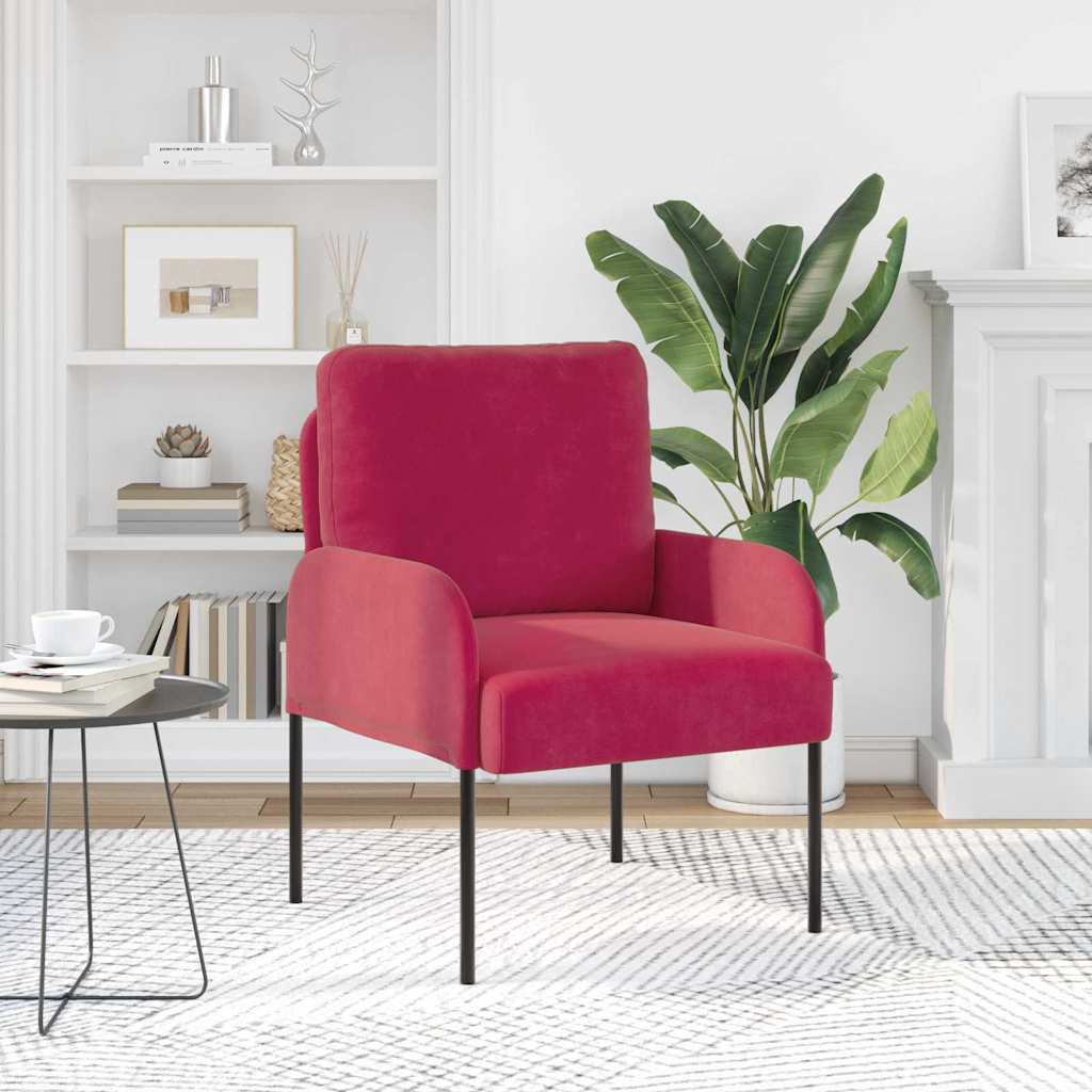 Canapele cu pernă 55cm Roșu Vin placaj GartenMobel Dekor