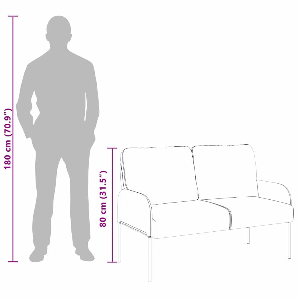 Canapele cu pernă 110cm Violet placaj GartenMobel Dekor