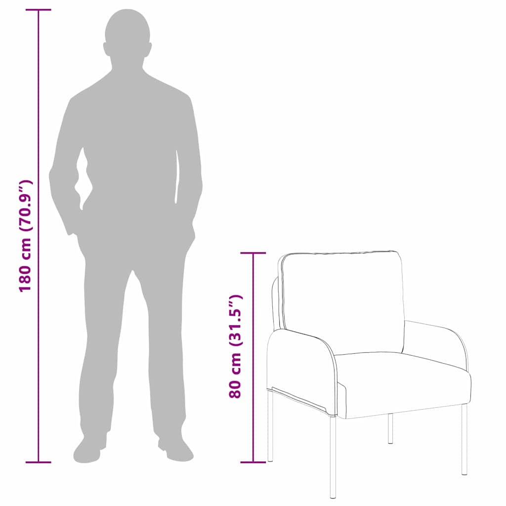 Canapele cu pernă 55cm Galben placaj GartenMobel Dekor