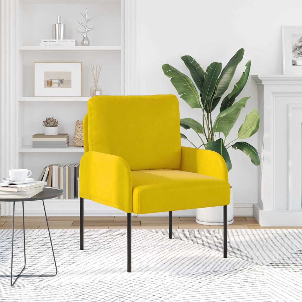 Canapele cu pernă 55cm Galben placaj GartenMobel Dekor