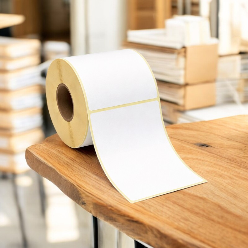 Etichete termice 100x150 mm, rola 300 bucati autoadezive MultiMark GlobalProd