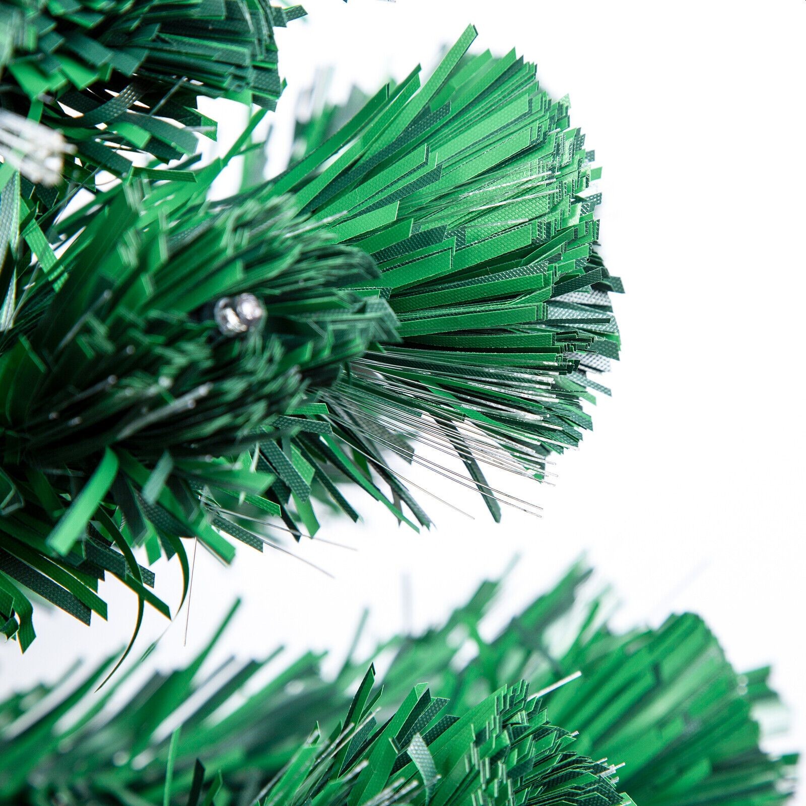 Brad artificial, iluminat cu fibra optica si led-uri, 180 cm, suport metalic inclus MultiMark GlobalProd