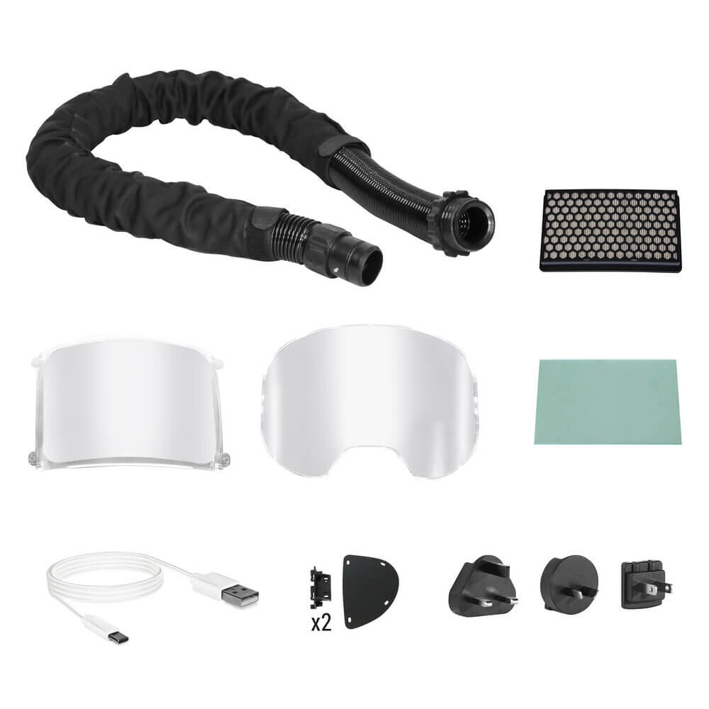 GRANDVIEW AIR PAPR - Masca de sudura automata Telwin, cu sistem respirator purificator de aer WeldLand Equipment