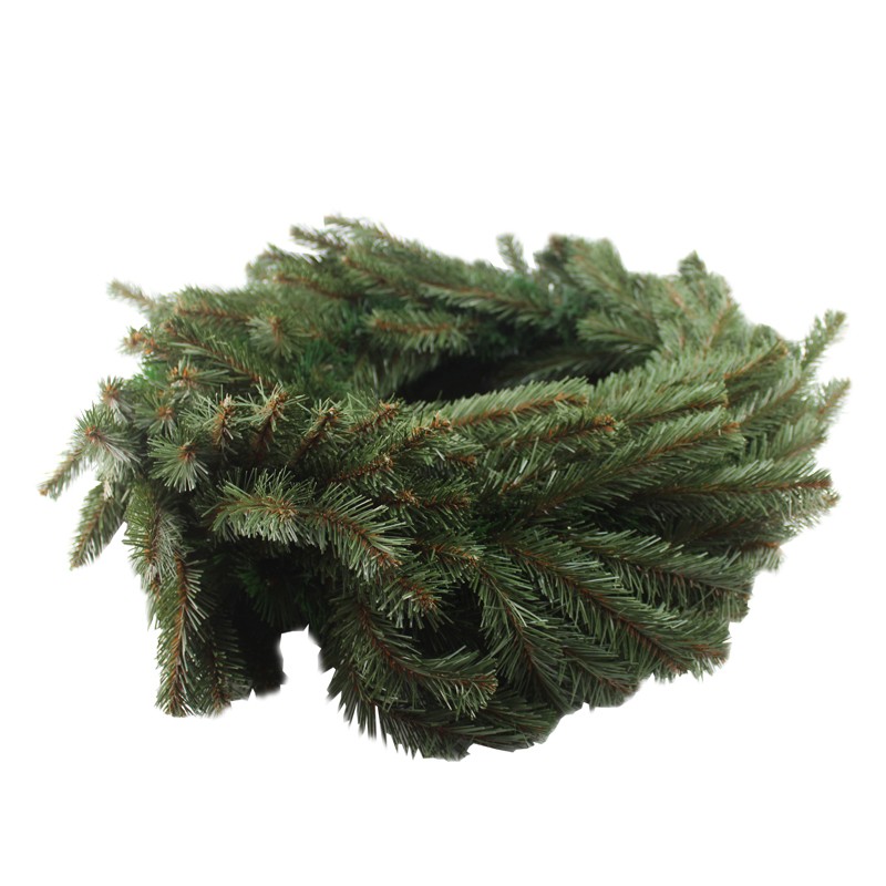 Ghirlanda groasa decorativa din brad artificial, molid scandinav, lungime 5.4 m, verde natural, aspect bogat MultiMark GlobalProd