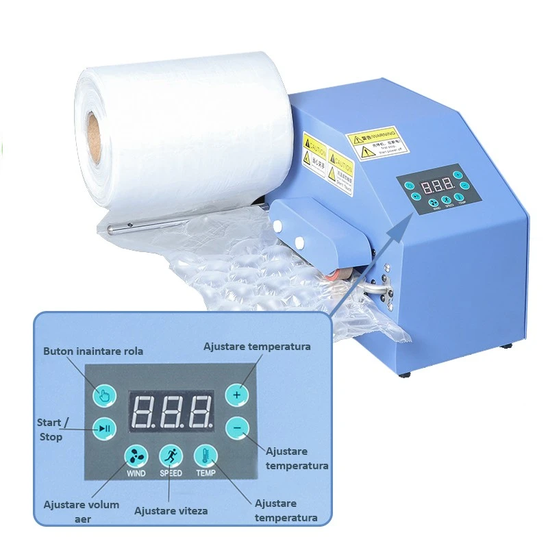 Masina care produce folie bule de aer, 12 metri/minut, 200w, viteza si aer reglabile MultiMark GlobalProd