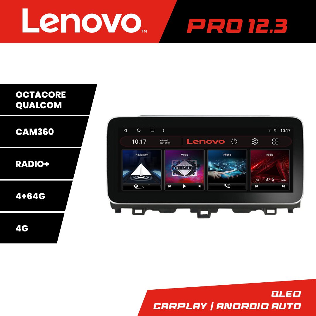Navigatie Honda Accord 2019-2022 Lenovo Qled 12.3 inch Octa Core 4+64 360 DSP ADAS carplay android auto radio internet Kit-+PRO-12.3-4+64+KIT-10-9 CarStore Technology