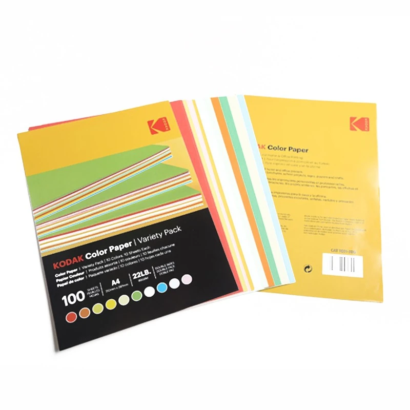 Hartie colorata a4 kodak, printabila fata verso, 10 culori, 80g, top 100 coli MultiMark GlobalProd