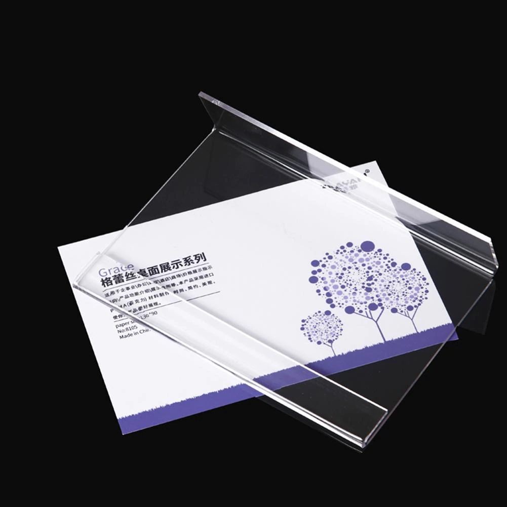 Rama foto plexiglas, format a4, landscape, suport de birou tip l transparent MultiMark GlobalProd