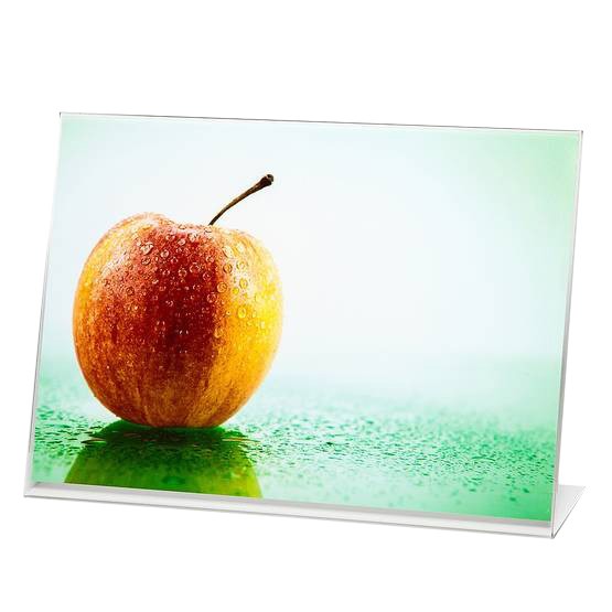 Rama foto plexiglas, format a4, landscape, suport de birou tip l transparent MultiMark GlobalProd