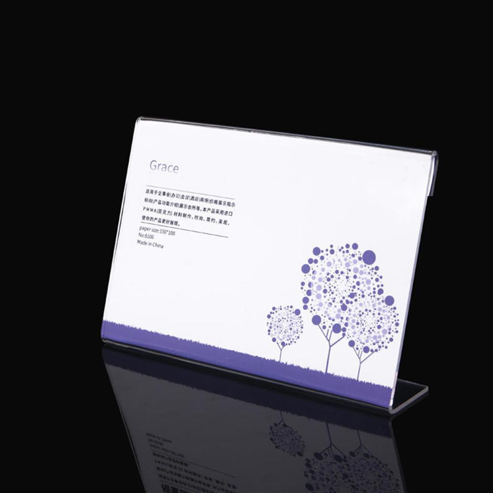 Rama foto plexiglas, format a4, landscape, suport de birou tip l transparent MultiMark GlobalProd