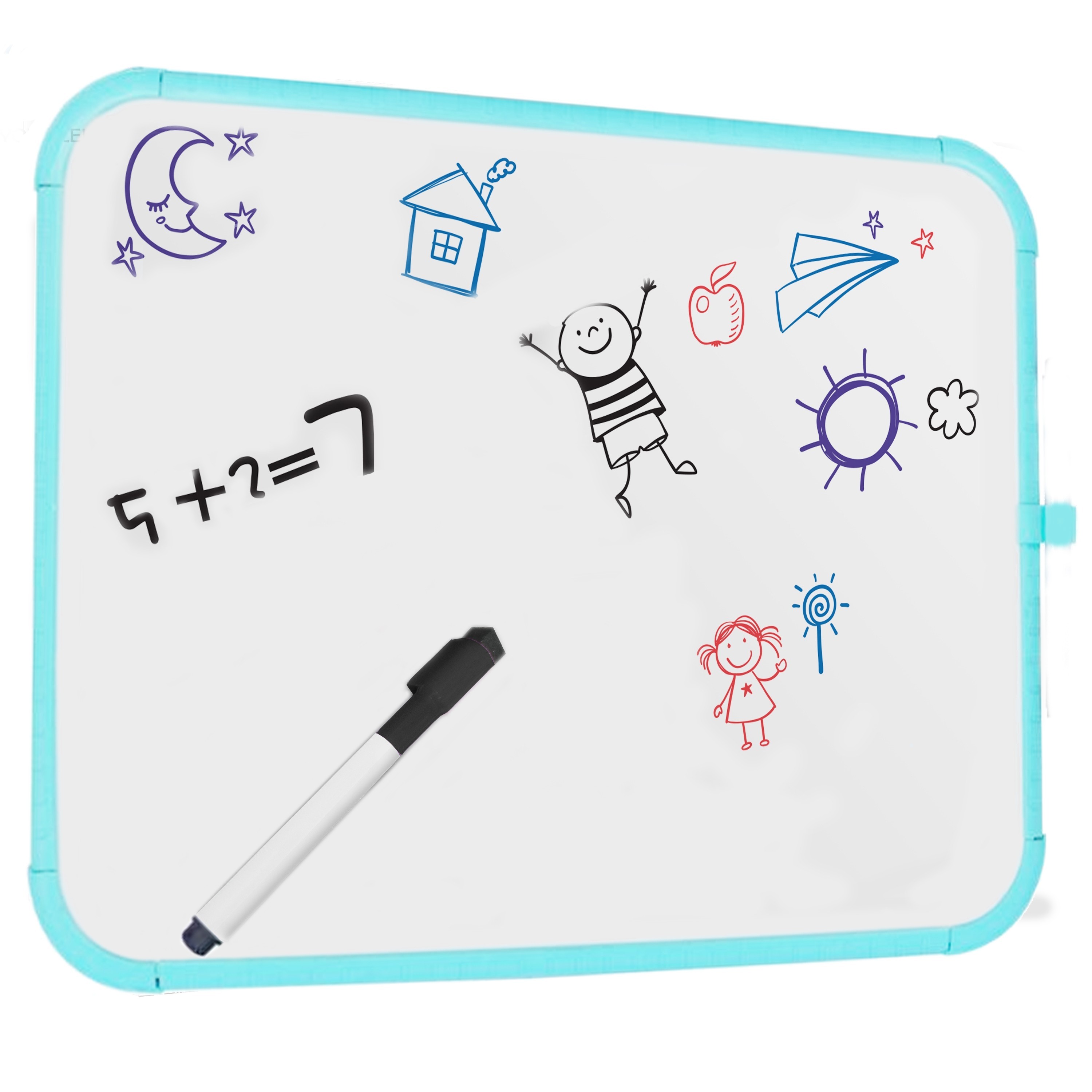 Tabla magnetica alba 28x35.6 cm, rama plastic, cu marker inclus MultiMark GlobalProd