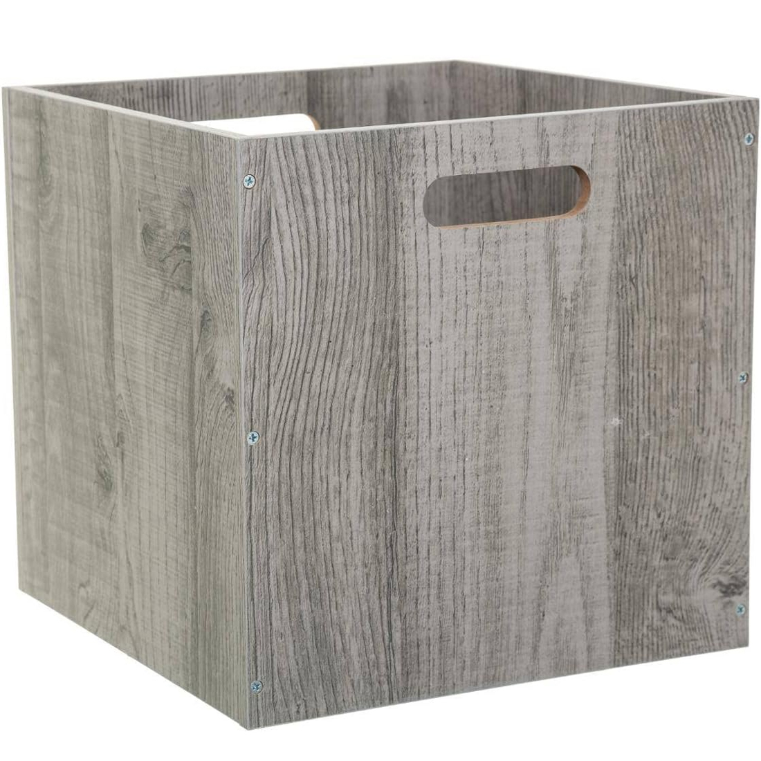 Cutie depozitare 5Five din lemn MDF, pentru raft, 30x30x30 cm, gri Household NewTrend