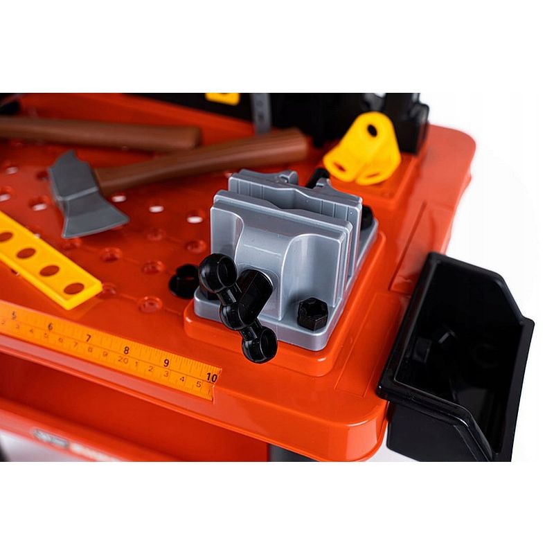 Banc de scule pentru copii, 68x58x33 cm, atelier 50 piese constructii, ceas MultiMark GlobalProd
