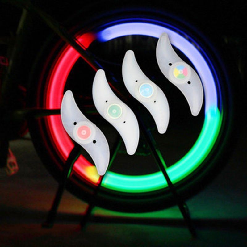 Lumini pentru spita bicicleta, led multicolor, 3 moduri de iluminare MultiMark GlobalProd