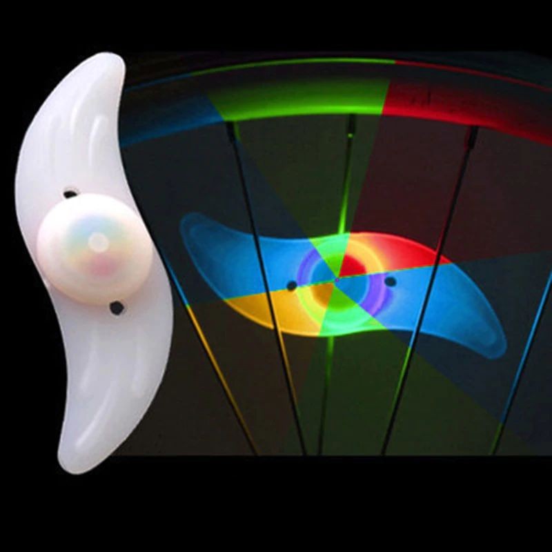 Lumini pentru spita bicicleta, led multicolor, 3 moduri de iluminare MultiMark GlobalProd