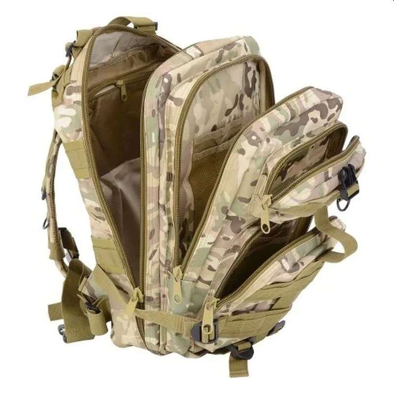 Rucsac camuflaj, 2 compartimente, 2 buzunare, impermeabil, inchidere cu fermoar MultiMark GlobalProd