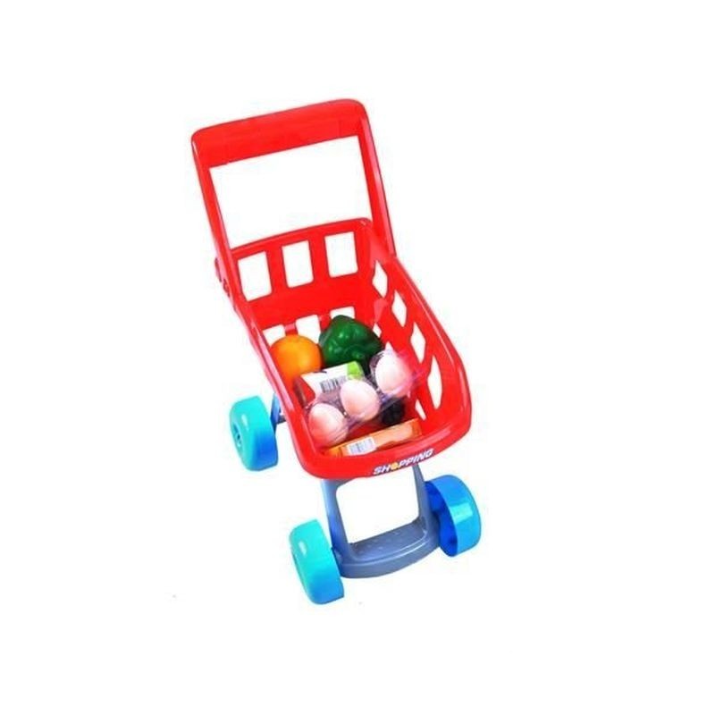 Set supermarket, 24 accesorii, lumini, efecte sonore, carucior cumparaturi, casa de marcat, 82x50x44 cm MultiMark GlobalProd