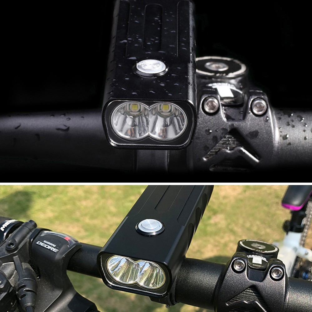Far led bicicleta1000 lm, functie powerbank, reincarcabil usb, ipx4, 4800 mah MultiMark GlobalProd