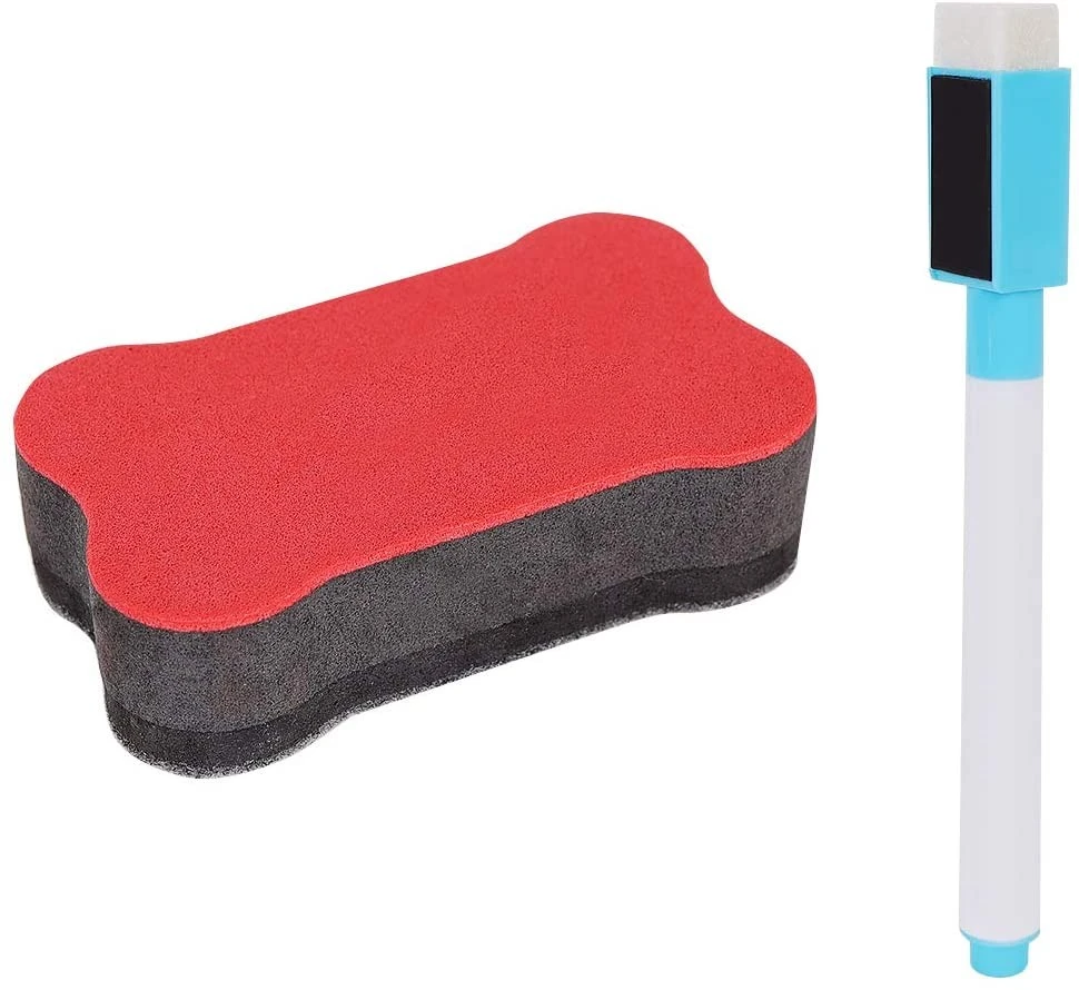 Tablita magnetica 29x32.5 cm, 2 fete, socotitoare, creta, marker si burete MultiMark GlobalProd