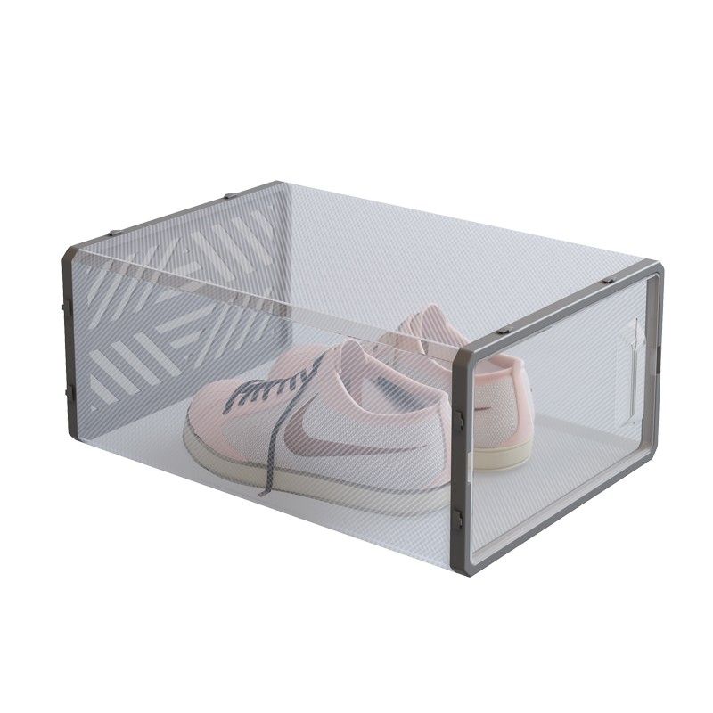 Cutie depozitare incaltaminte, inchidere cu capac, transparenta, 33.5 x 23 x 14 cm, material plastic MultiMark GlobalProd