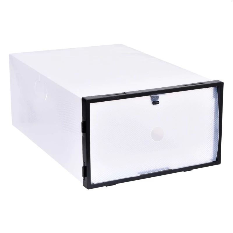 Cutie depozitare incaltaminte, inchidere cu capac, transparenta, 33.5 x 23 x 14 cm, material plastic MultiMark GlobalProd