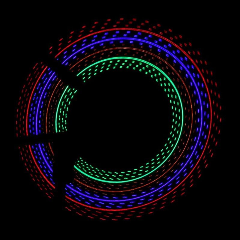 Lumina spita bicicleta 32 led-uri, 4 culori, 30 modele glow, baterii aaa MultiMark GlobalProd