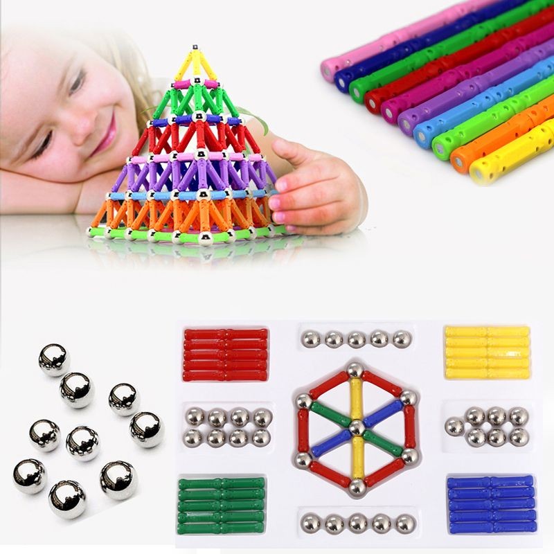 Set constructie magnetic 3d, 350 piese, multicolor, educativ, interactiv, varsta 6+, procart MultiMark GlobalProd