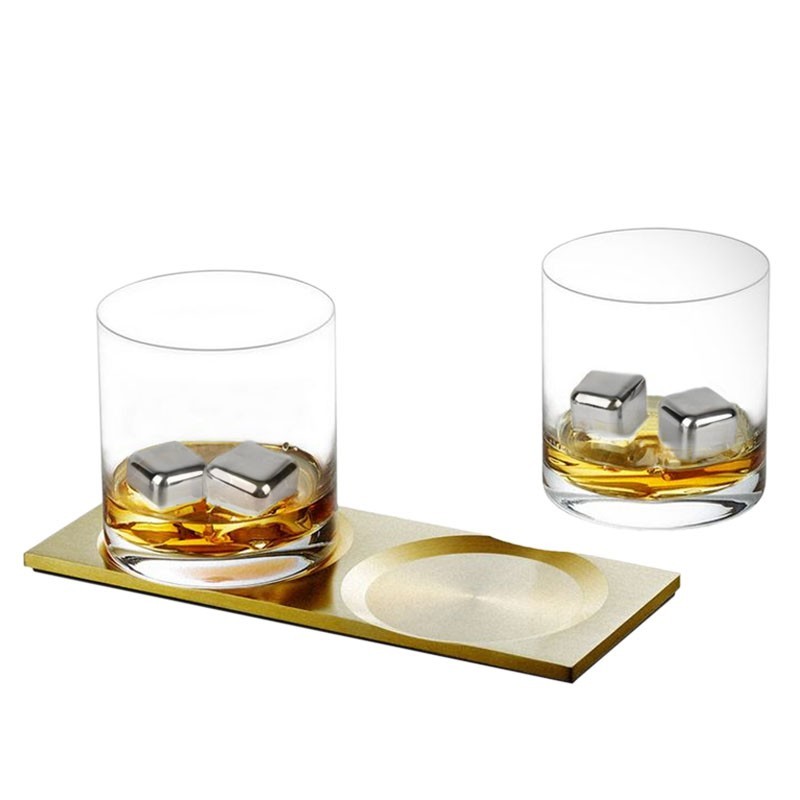 Set 6 cuburi de gheata din inox, cleste, cutie depozitare, 2.6 cm MultiMark GlobalProd