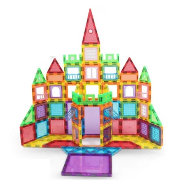 Set constructie magnetic 3d, diferite forme si culori, 130 piese MultiMark GlobalProd