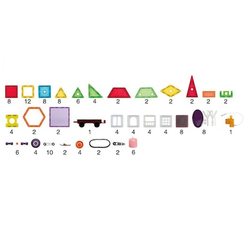 Set constructie magnetic 3d, diferite forme si culori, 130 piese MultiMark GlobalProd