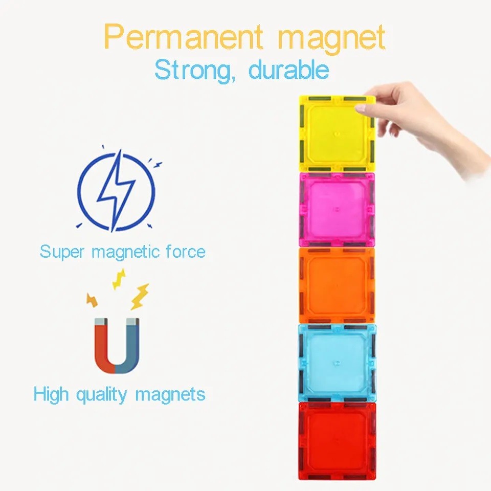 Set constructie magnetic 3d, diferite forme si culori, 130 piese MultiMark GlobalProd