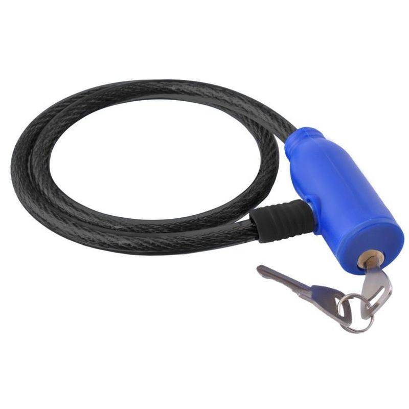 Cablu antifurt bicicleta, inchidere cheie, lungime 62 cm, rosu MultiMark GlobalProd