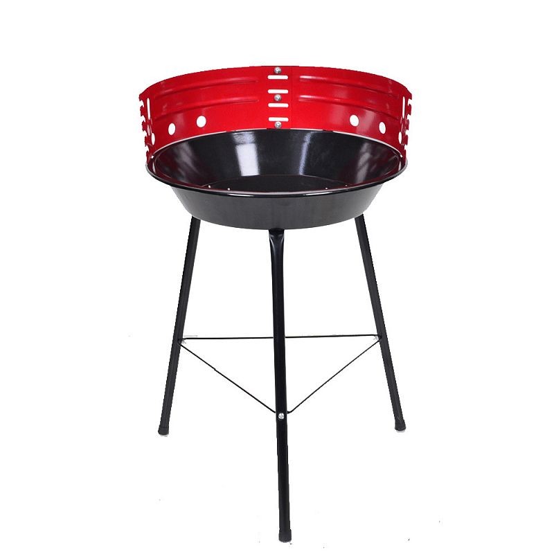 Gratar carbune, inaltime reglabila 4 nivele, protectie anti vant, 35x56 cm MultiMark GlobalProd