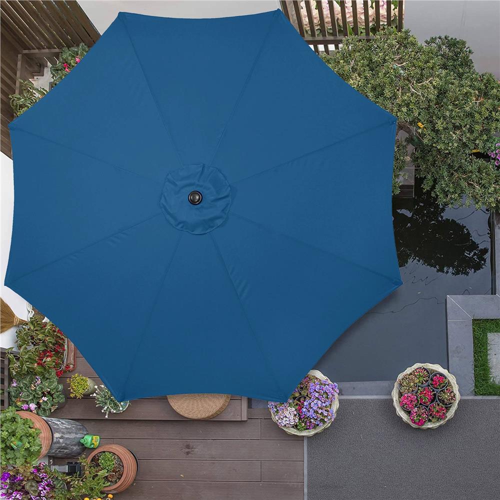 Umbrela terasa gradina, cu manivela si inclinare, diametru 300cm, Albastru Household NewTrend