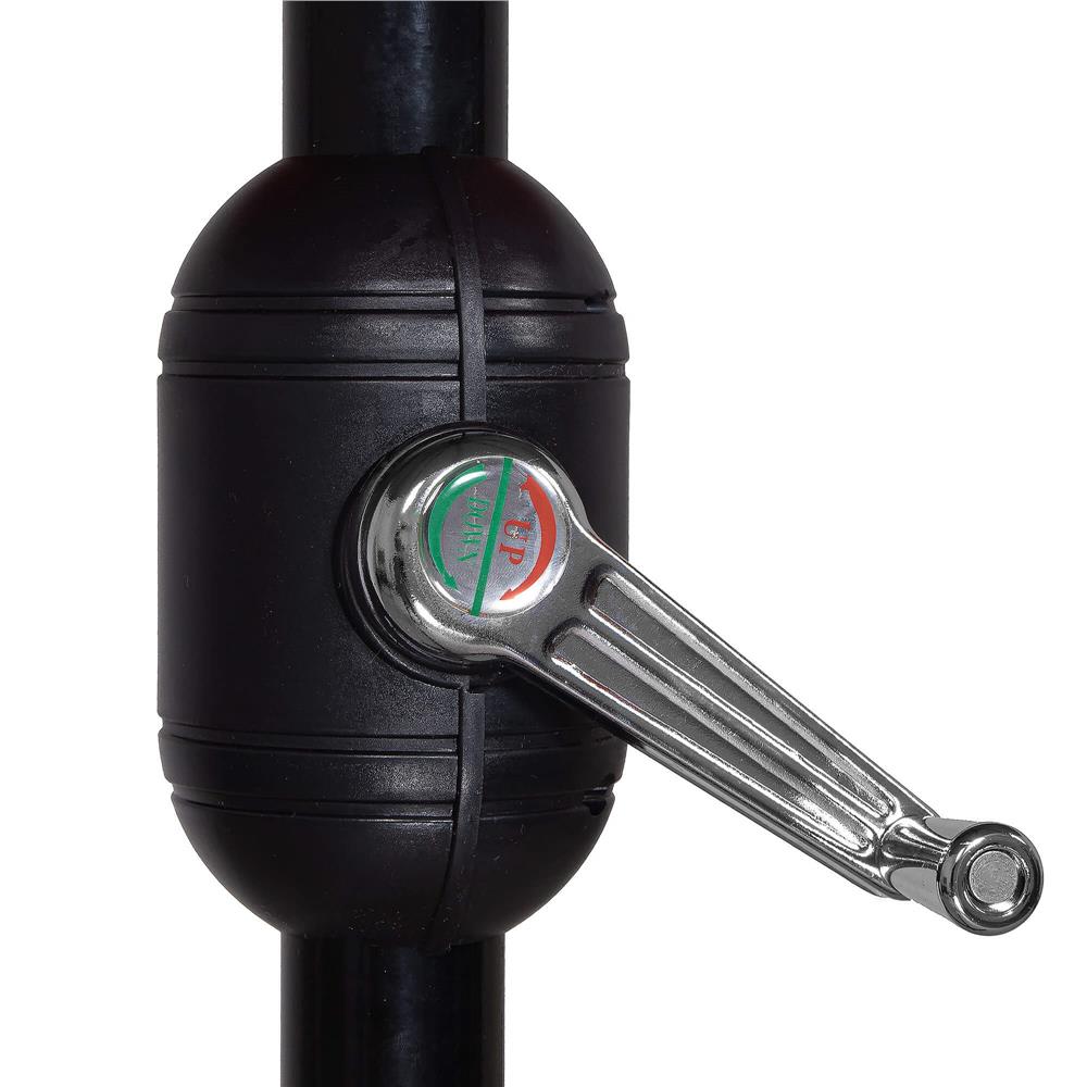 Umbrela terasa gradina, cu manivela si inclinare, diametru 300cm, Albastru Household NewTrend