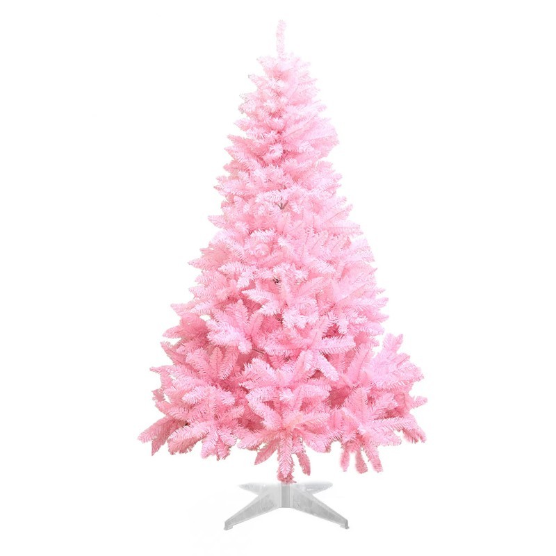 Brad artificial roz 180 cm – diametru 118 cm, 11 niveluri, 69 ramuri, 333 ace – aspect decorativ bogat MultiMark GlobalProd