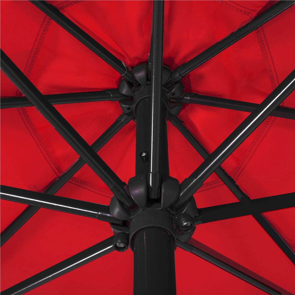 Umbrela de gradina cu brat lateral banana, cu husa, 300cm, rosu Household NewTrend