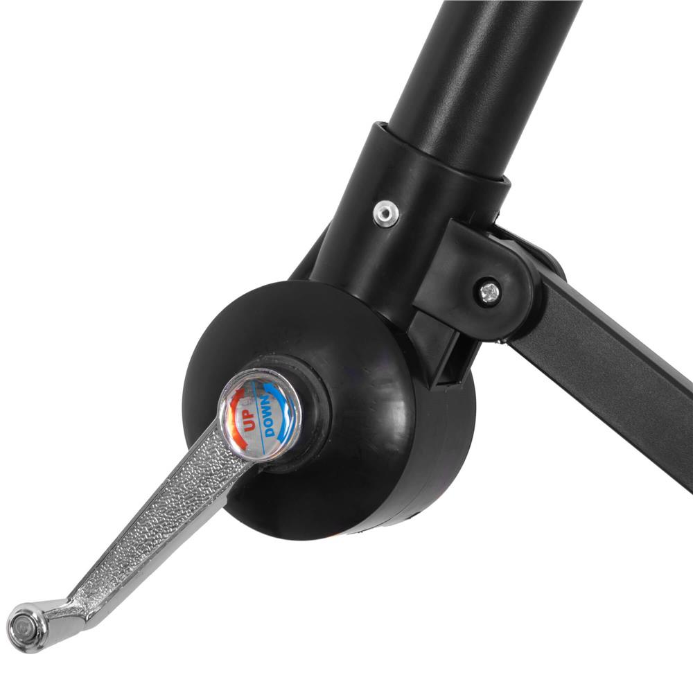 Umbrela de gradina cu brat lateral banana, cu husa, 300cm, rosu Household NewTrend