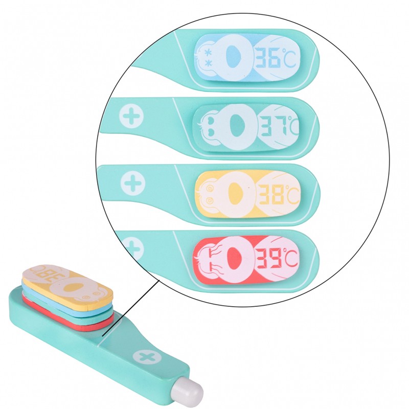 Trusa doctor stomatolog copii, set din lemn cu multiple accesorii, geanta cu fermoar MultiMark GlobalProd