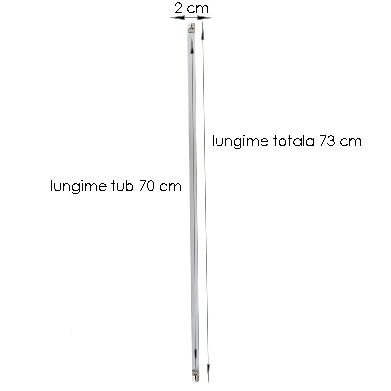 Corp pentru tub neon led 18w t5, fixare pe perete sau tavan, lungime 70 cm MultiMark GlobalProd