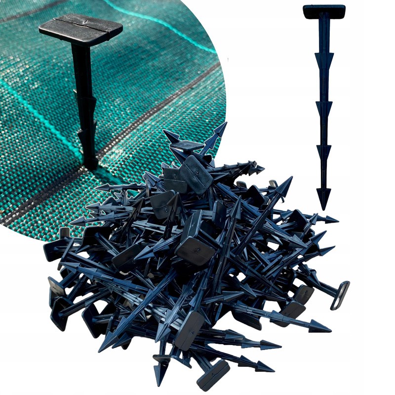 Cui de fixare folie straturi gradina, lungime 12 cm, material plastic MultiMark GlobalProd