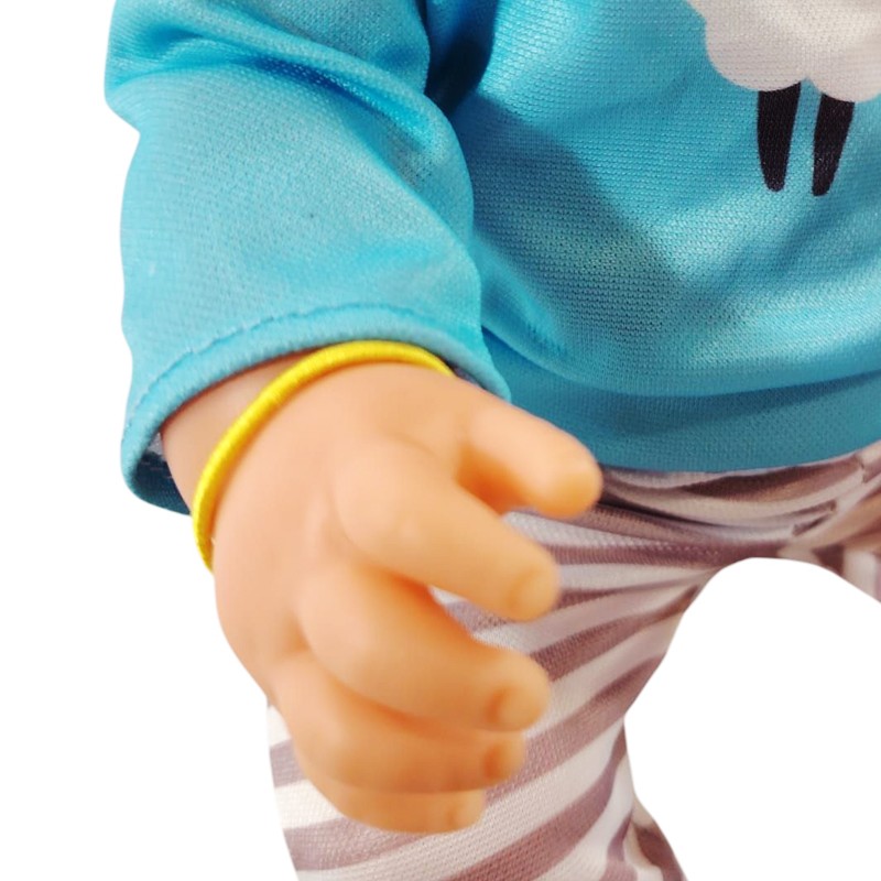 Papusa interactiva care face pipi, farfurie, olita, suzeta, pampers, inaltime 45 cm, 3 ani+ MultiMark GlobalProd