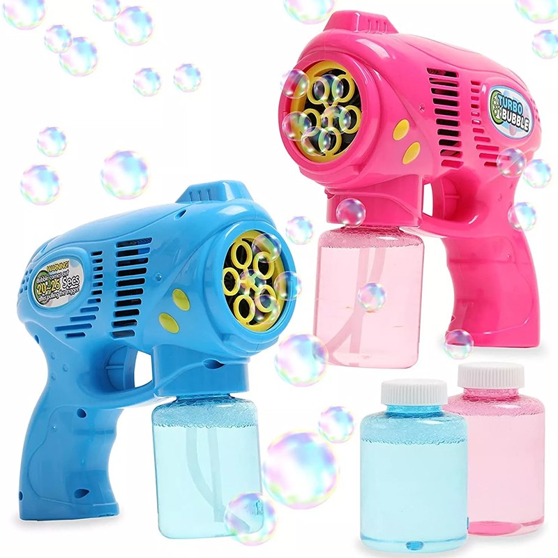 Pistol electric baloane sapun, rezervor solutie 150 ml, 5 orificii, alimentare cu baterii MultiMark GlobalProd