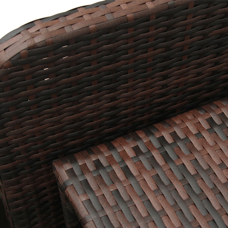 Set mobilier gradina, 2 fotolii si 2 tabureti otoman, masuta cafea, perne incluse, maro MultiMark GlobalProd