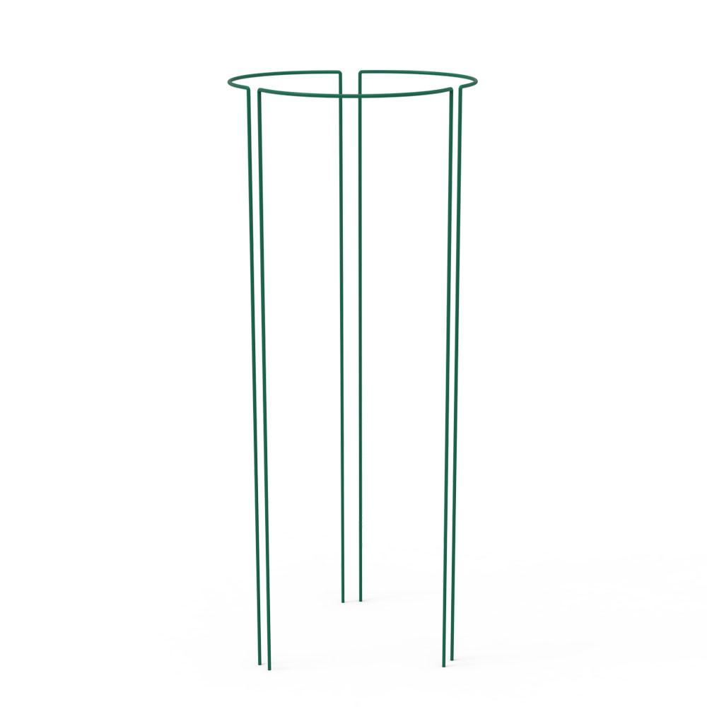 Suport metalic de flori, pentru exterior, set 3 bucati, 25x75 cm, verde MultiMark GlobalProd