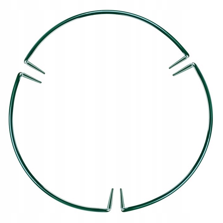 Suport sustinere flori, set 3 bucati, inaltime 60 cm, latime 20 cm, otel verde MultiMark GlobalProd