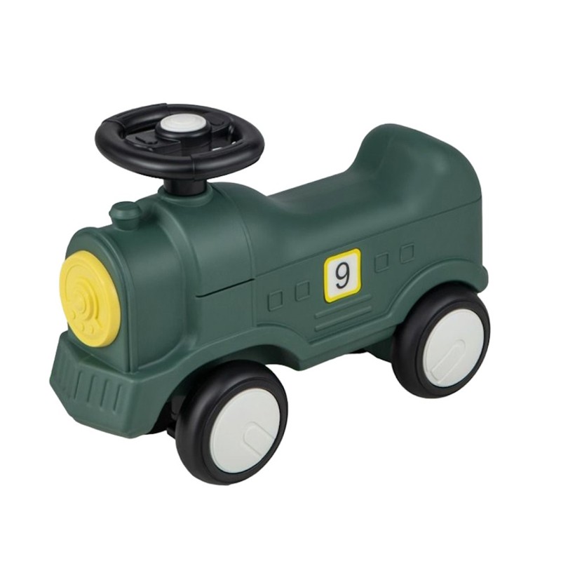 Tren balansoar 2 in 1, maxim 25 kg, volan, unghi balans 40 grade, inaltime 50 cm, verde MultiMark GlobalProd