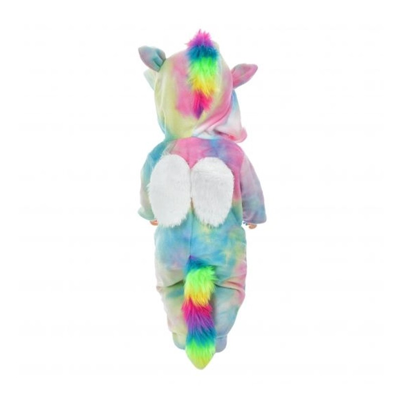 Papusa interactiva, 45 cm, ochi mobili, face pipi, plans cu lacrimi, accesorii incluse, hainute multicolore MultiMark GlobalProd