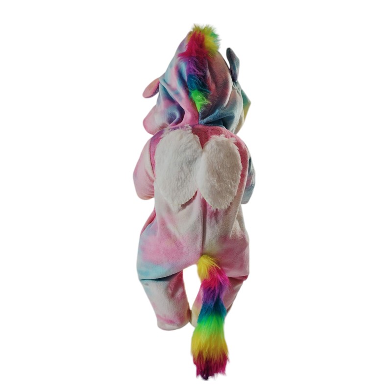 Papusa interactiva, 45 cm, ochi mobili, face pipi, plans cu lacrimi, accesorii incluse, hainute multicolore MultiMark GlobalProd